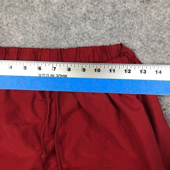 J. Crew Pants Women's Size S Red Cotton Blend Elastic Waist Drawstring - Picture 3 of 11